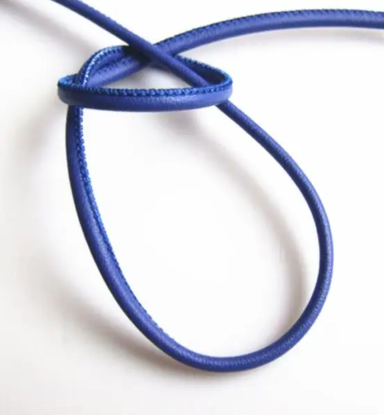 5 метровый многоцветный плоский шнур из мягкой искусственной кожи для браслета, веревки для изготовления браслетов, модные аксессуары для ювелирных изделий DIY 4*2,5 мм - Цвет: Royal Blue