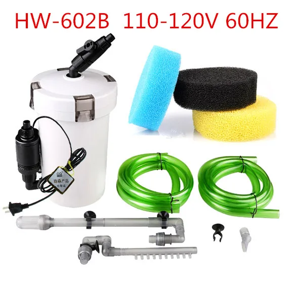 Ультратихий внешний фильтр для аквариума очиститель воды HW 602 603 602B 603B