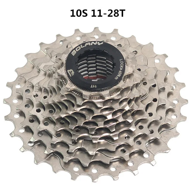 10S 11 28T BOLANY Дорожный/горный велосипед кассета маховик 8 S/9 S/10 S/11 S/12 S 11-52T скорость полный диапазон совместим с SHIMANO - Цвет: 10S 11 28T