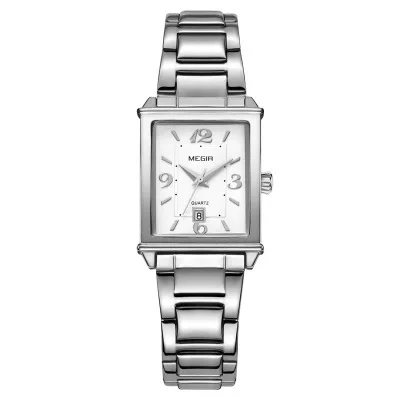 

New women's watch light retro fashion square watch imported movement calendar steel belt table