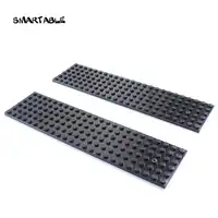 Smartable Baseplate 6x24 Building Blocks MOC Parts DIY Creative Toys Compatible legoinggly 3026 City Plate Toys set 15pcs/lot