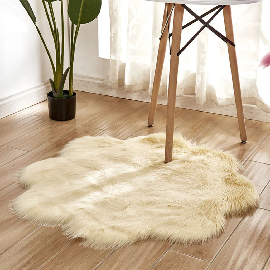 Коврики нескользящий коврик, коврики, мягкий пушистый ковер из искусственного меха, домашние новые флисовые одеяла и броги, Манта Sirena De Lana