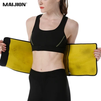 

MAIJION Women&Men Adjustable Sport Running Vest With Pocket ,Hot Sweat Yoga Body Shapers Fat Burning Slimming Belt Waist Support