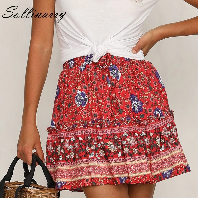 Sollinarry Red Flower Retro Women Dress Floral Beach Summer Casual Dresses Sets Square Collar Bohemian Dress Vestidos Sollinarry Red Flower Retro Women Dress Floral Beach Summer Casual Dresses Sets Square Collar Bohemian Dress Vestidos