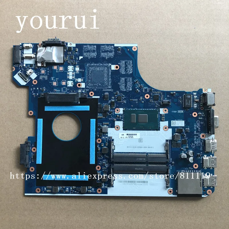 Yourui для Lenovo ThinkPad E560 ноутбук Motherbaord i5-6200u процессор DDR3 FRU01AW105 BE560 NM-A561 полностью