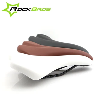 

ROCKBROS Cycling Carbon Saddle Brown Leather Bicycle Saddle Mountain Road Bike Saddle Seat Bicycle Bike Parts Sillin Bicicleta