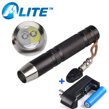 

TMWT 5W CREE LED White & UV 365nm LAMP 18650 battery Ultra violet Flashlight Gem Jade Jewelry Torch