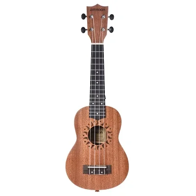 Ammoon 2" Акустическая гитара Sapele Ukelele 15 Лада 4 струны Гавайская гитара высокого качества струнный музыкальный инструмент - Цвет: AS SHOW