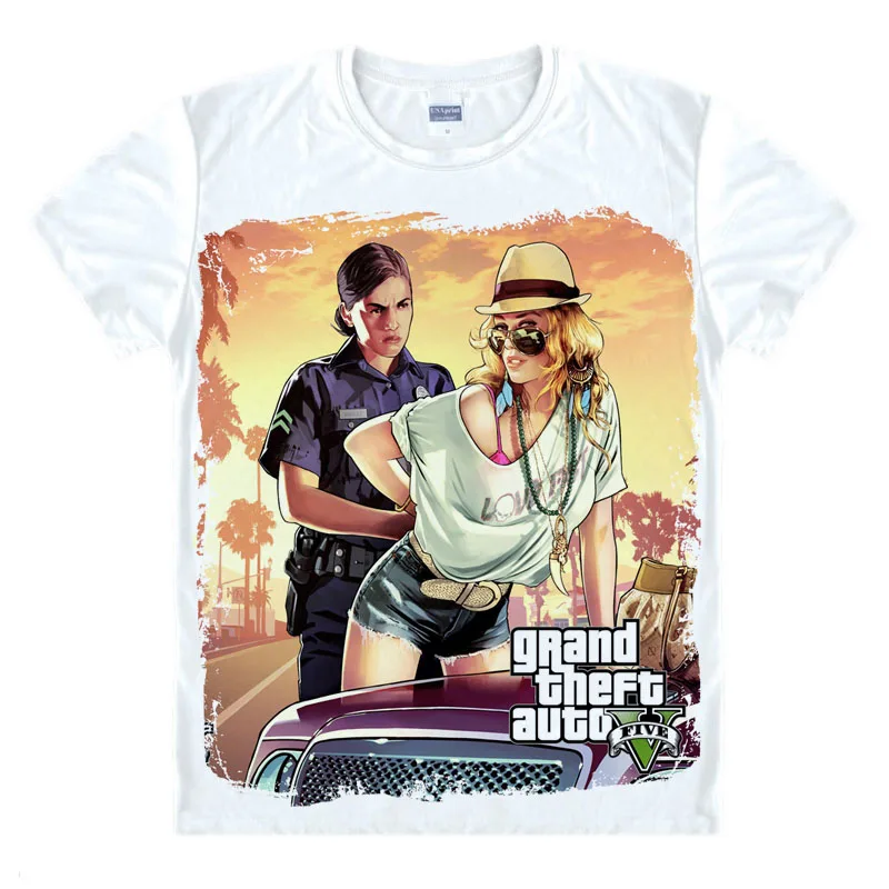 Big SALE Grand Theft Auto 3D XBOX GTA 5 Fancy Men T Shirt Short Sleeve