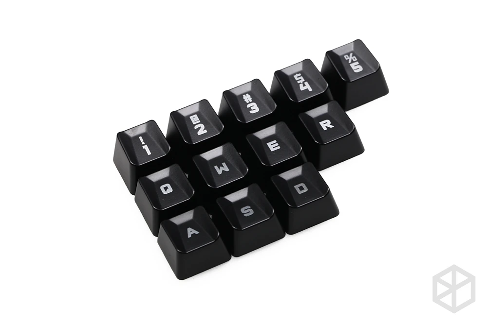 Abs набор игровых ключей для romer g OEM профиль shine-through12 Keycap 12345 qwer wasd для logitech g pro g310 512 613 810 910 840