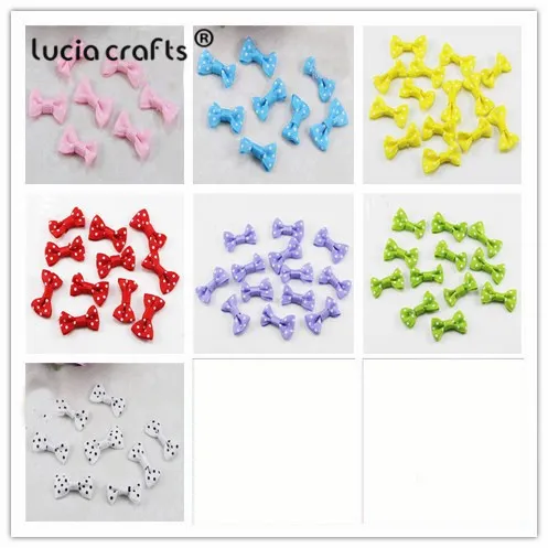 

24pcs/48pcs 3*1.5cm Polka Dot Design Girls Bow Boutique Rosettes DIY Mini Hair Bow & Sewing Accessories B0909
