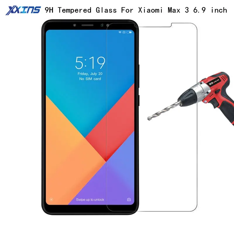 

Tempered GLASS For Original Xiaomi Mi Max 3 4GB RAM 64GB ROM Mobile Phone Snapdragon 636 Screen Protective 6.9inch Film