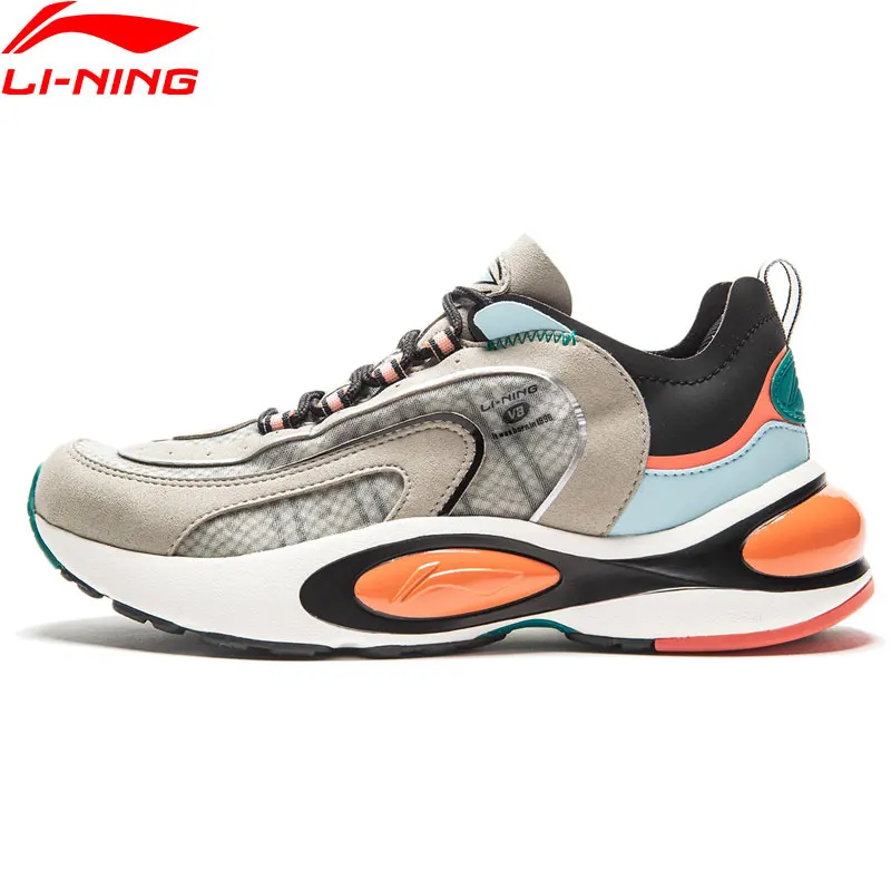 Li-Ning/женские кроссовки V8 с подушкой, LN CLOUD LITE, Ретро стиль, дышащие, с подкладом, спортивная обувь для папы, кроссовки ARHP128 XYP912