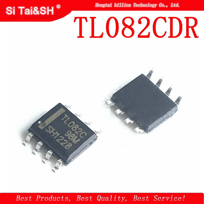 10 шт. операционный усилитель TL082CDR SOP-8 TL082C SOP TL082 082CDR SOP8 SMD | Электронные компоненты и