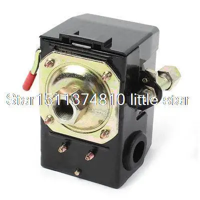 Клапан контроля давления для воздушного компрессора 1 порт AC220V 12A 85-115PSI |