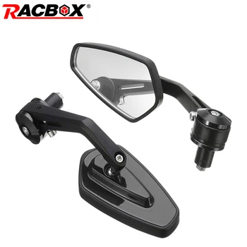 

2pcs Universal 7/8" Black bar Handle Rearview Mirrors Reflector Flat Mirror Adjustable bar end rearview mirror