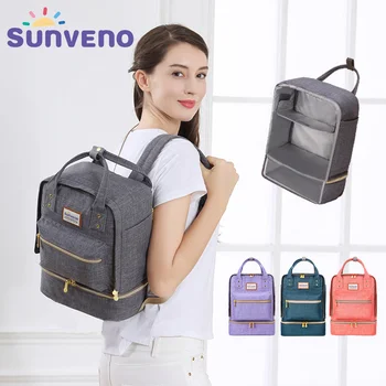 

Sunveno New Thermal Insulation Bag Baby Feeding Bottle Cooler Bags Backpack Lunch Box for Baby Care Mother & Kids