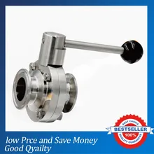 SS304 Нержавеющая сталь ручной Дроссельный клапан DN25* 1,5 зажим клапан-бабочка