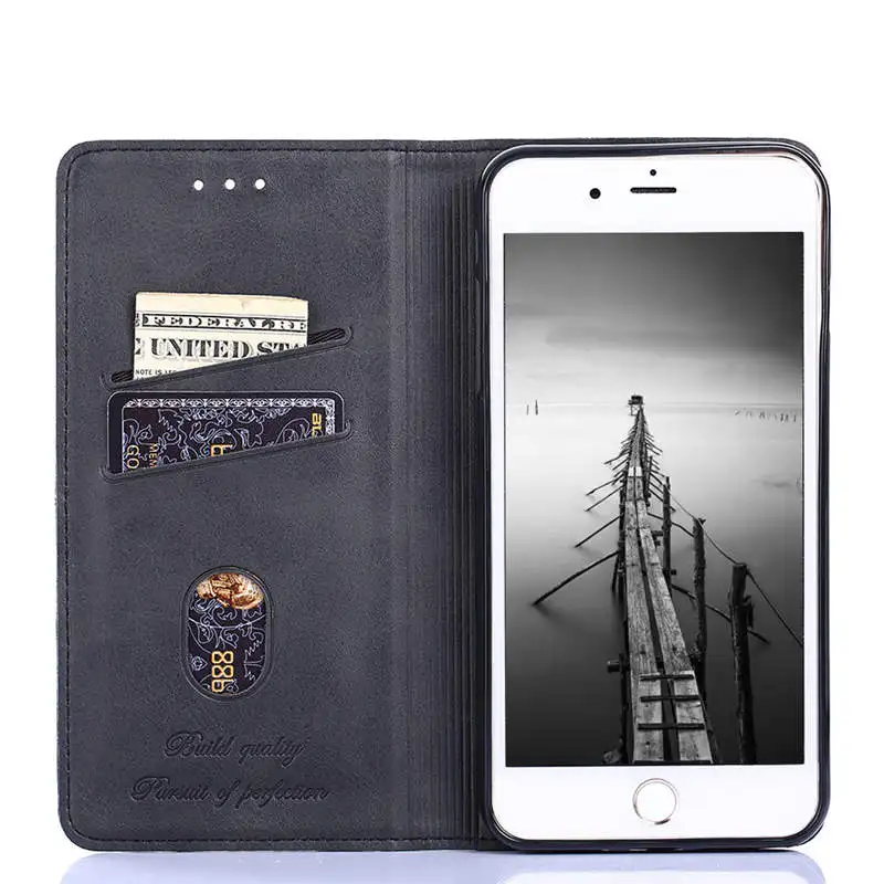 for Huawei Honor 8X Case Flip Leather Luxury Automatic Adsorption Card Holder Business Cover Inner TPU Case for Honor 8X 7X Case16