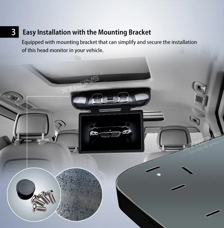 Sale XTRONS 15.6" Black Flip Down Car DVD Roof Car DVD Roof Monitor Car DVD with Easy Installation with the Mounting Bracket 5 Sale XTRONS 15.6" Black Flip Down Car DVD Roof Car DVD Roof Monitor Car DVD with Easy Installation with the Mounting Bracket 5