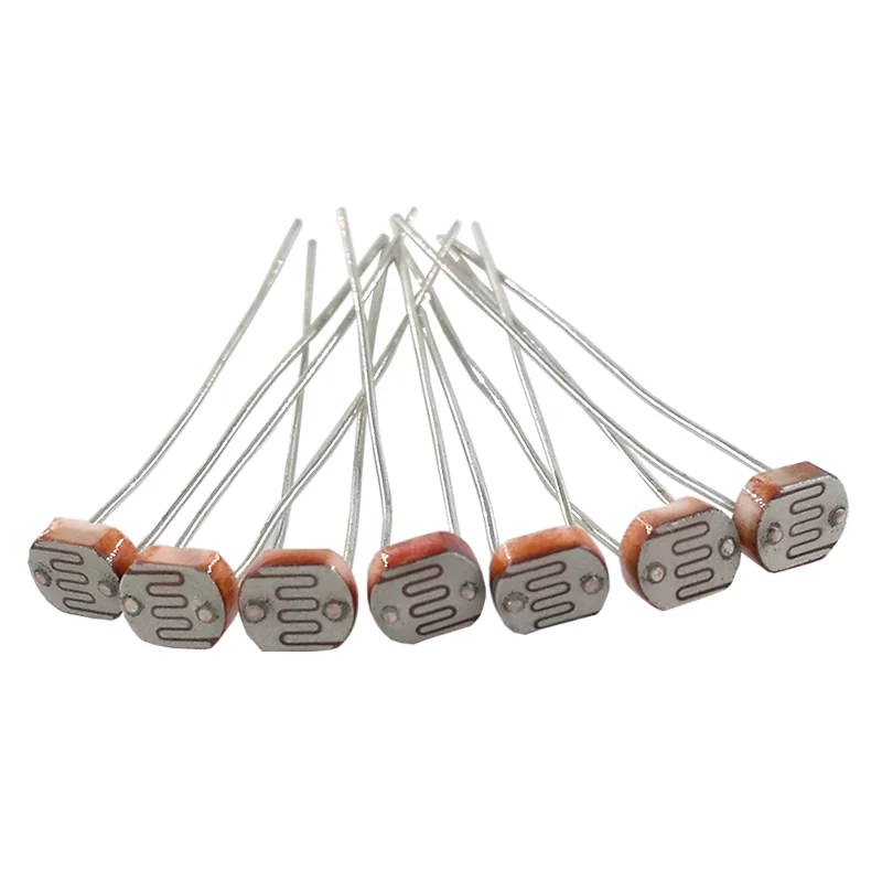 MCIGICM 50pcs 5516 5549 light dependent photo resistor photoresistor resistor 5mm photosensitive resistance LDR