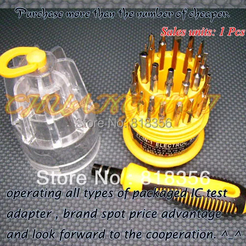 

31 species Screwdriver set for Cell Phone Hard Drive Watch PSP Repair Kit Tools