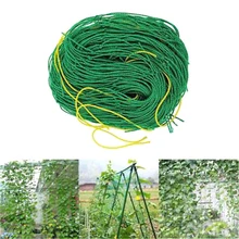 Садовые зеленые нейлоновые шпалеры поддержка для плетения скалолазания фасоли сетки для растений забор 1,8*0,9