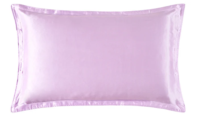 1 пара наволочек из чистого шелка с конвертом, Мягкая Наволочка для здорового сна, высокое качество - Цвет: light purple