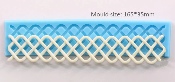 

Luyou Luyou 2016 DIY Silicone Lace Mold Sugar Fondant Cake Decoration Chocolate Candy Mold Food Grade Silicone Cake Tools FM877
