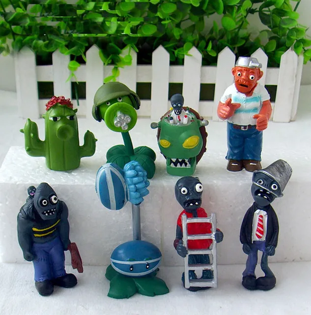 Best Offers Plants VS Zombies PVZ Collection Figure Toy Zombies figure Toy Doll Free Shipping 8pcs/lot