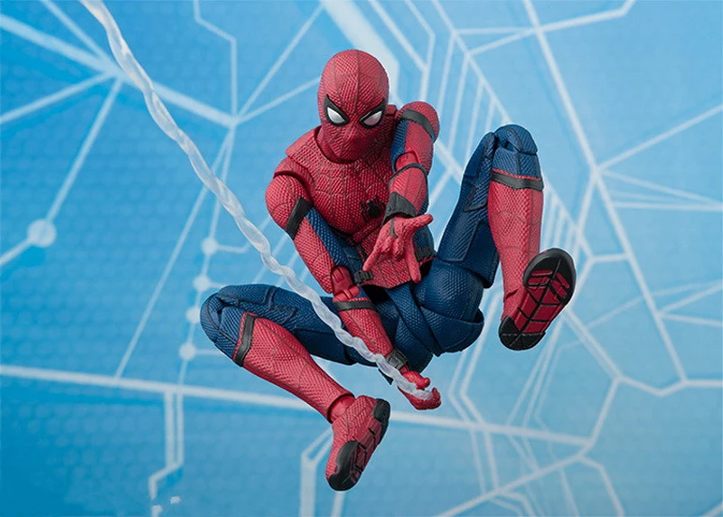 2017 New Spiderman Series Spider-Man PVC Action Figure Collectible Model Toy Christmas Gift for Kids 15cm (9)