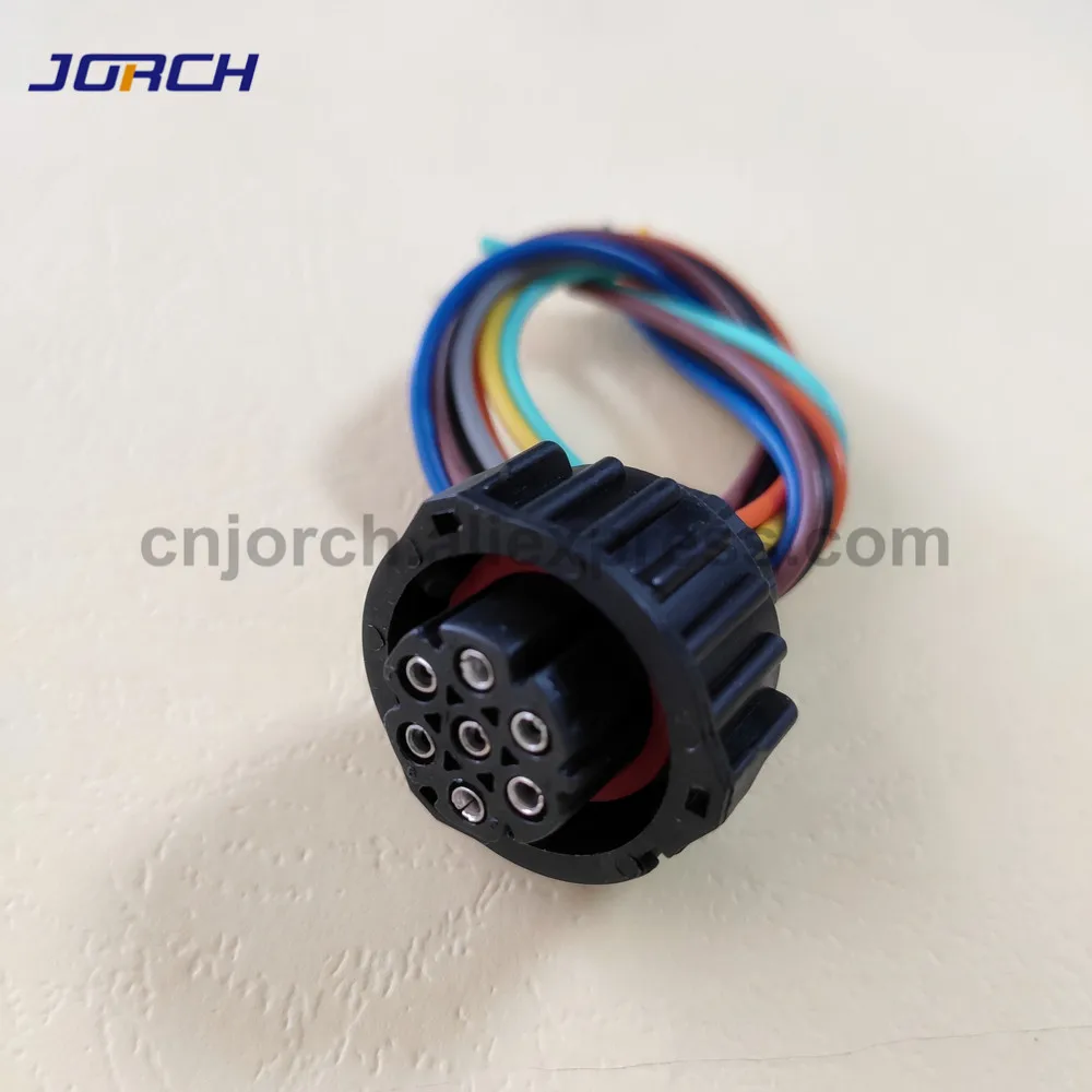 1 комплект 7Pin Tyco Amp Автомобильный жгут проводов 5 мм BU STE KPL круглые DIN корпуса 1718230