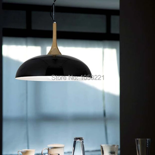 

Pendant Lamp Modern Nordic Minimalist Creativity Black White Aluminum Pendant Light Dining Room Light