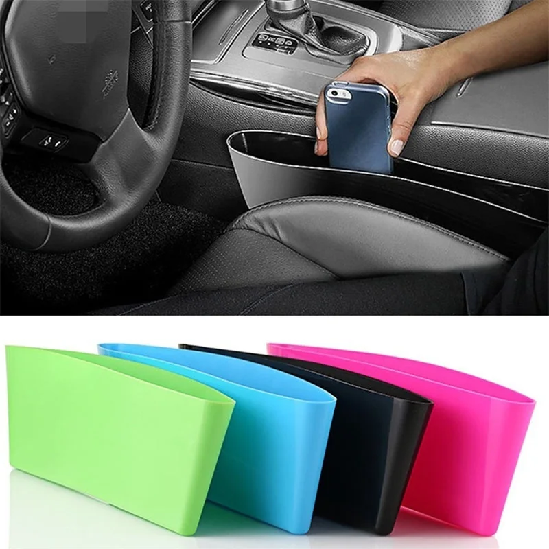 

Car Storage Organizer Box Trash Garbage Bag Seat Slit Pocket Car Seat Crevice Storage Box Seat Seam Bag Pocket Holder Storage