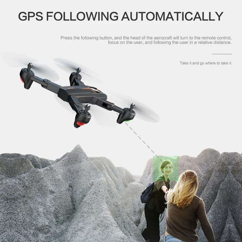 Складной Дрон VISUO XS812 Профессиональный GPS 5G WiFi FPV с камерой 2 МП 5 оптический поток