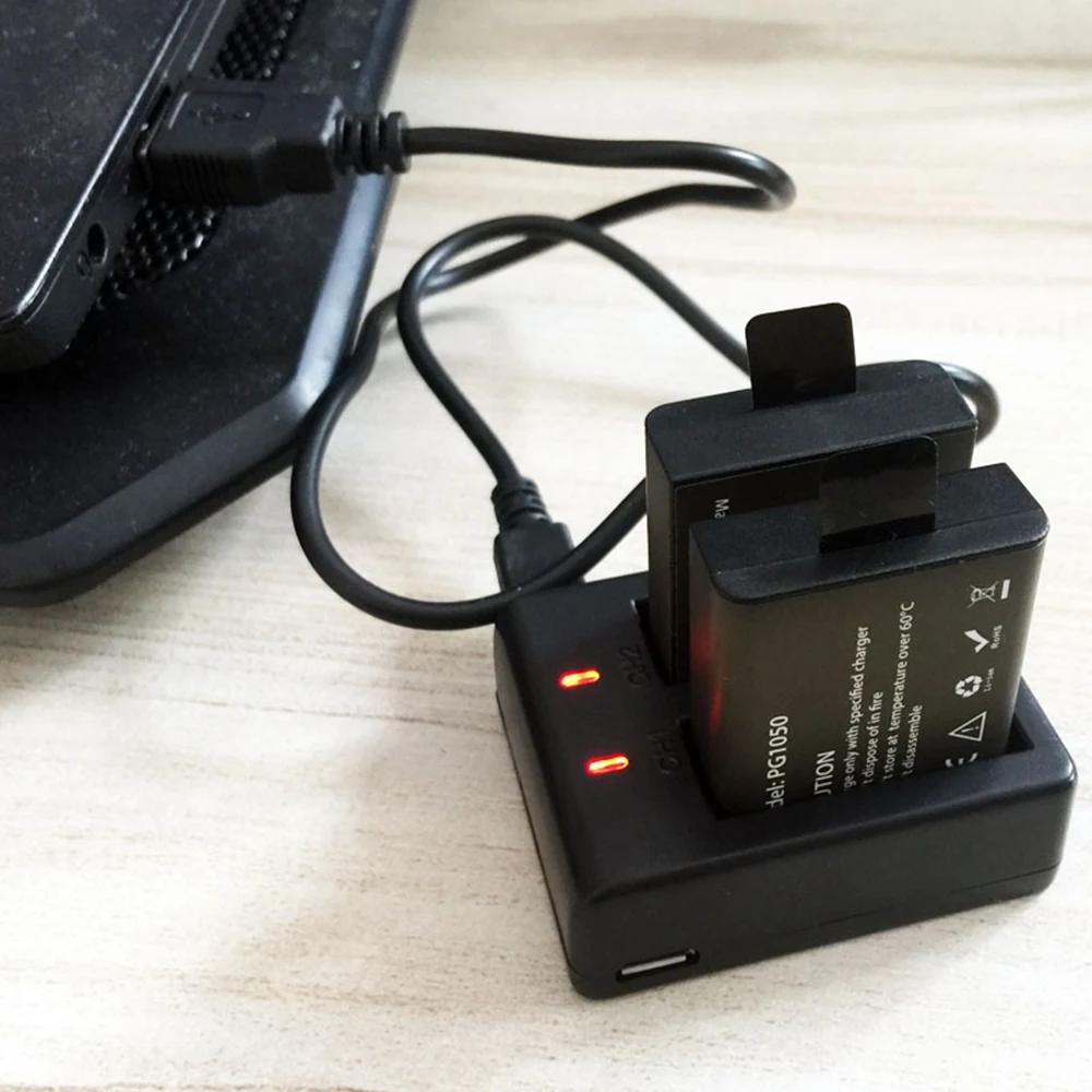 USB-Dual-Charger-2Pcs-1050mAh-Rechargable-Li-ion-Camera-Battery-For-EKEN-H9-H9R-H3-H3R (5)