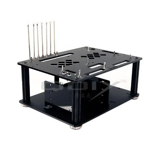 

QDIY PC-D008 PC Excelent Cool Personality Black Acrylic ATX PC Desktop Computer Case