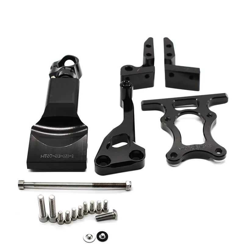 Motorcycle Steering Stabilizer Damper Adjustable Mounting Bracket Support Kit For Yamaha MT07 MT-07 FZ07 2014 2015 2016 2017 | Автомобили
