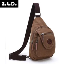 Мужская Холщовая Сумка через плечо, Маленькая мужская сумка-мессенджер, известная брендовая Повседневная нагрудная сумка для путешествий wo, Мужская 8808-34