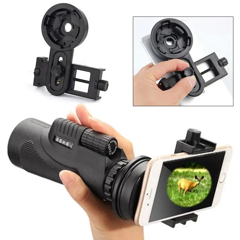 12x50mm Optical Monocular Telescope Universal Holder Clip