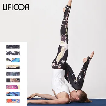 

Women Sexy Yoga Pants Fitness Leggings Slim Running Sport Pants for Female Athletic Pants Gym Print Tight Trousers drop shipping