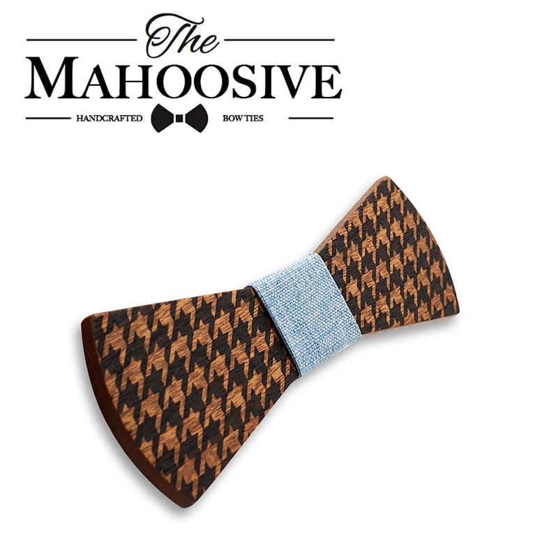 Mahoosive Designer Holz Bowtie Mens Handgemachte Holz Fliege Schmetterling Gravata Schlank Hochzeit Business Bogen Krawatten