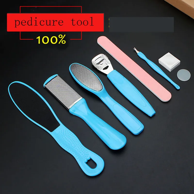 

10 pcs / set.Foot Set Dead File Scraper Hard Callus Remover Cuticle Pusher Pedicure Rasp Portable Tools Nail Care With Feet Tool