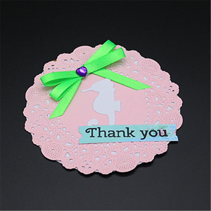 

AZSG Round hippocampal style Cutting Dies for DIY Scrapbooking dies Decoretive Embossing Stencial DIY Decoative Card die cutter