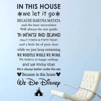 

In This House We Do Wall Sticker Quote Decal Words Kids Sayings Boys Bedroom Decor Home Decor Nursery Kids Room Decals D242