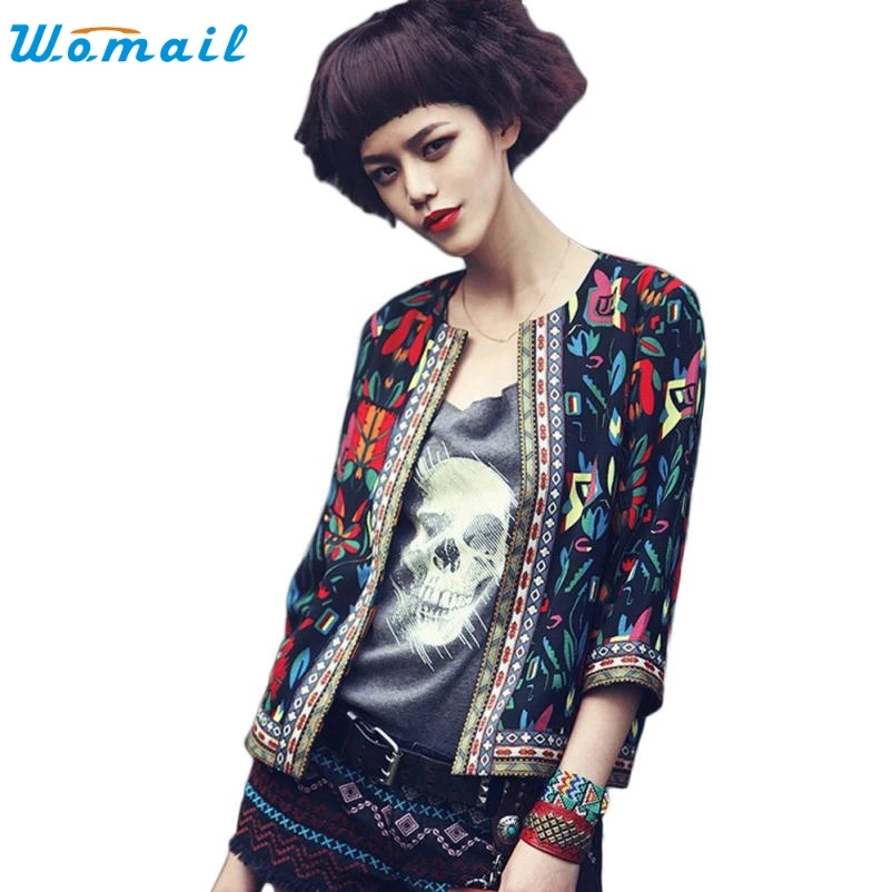 

OC Fairy Store Hot Selling Drop Shipping Women Slim Floral Outwear Parka Trench Coat Jacket