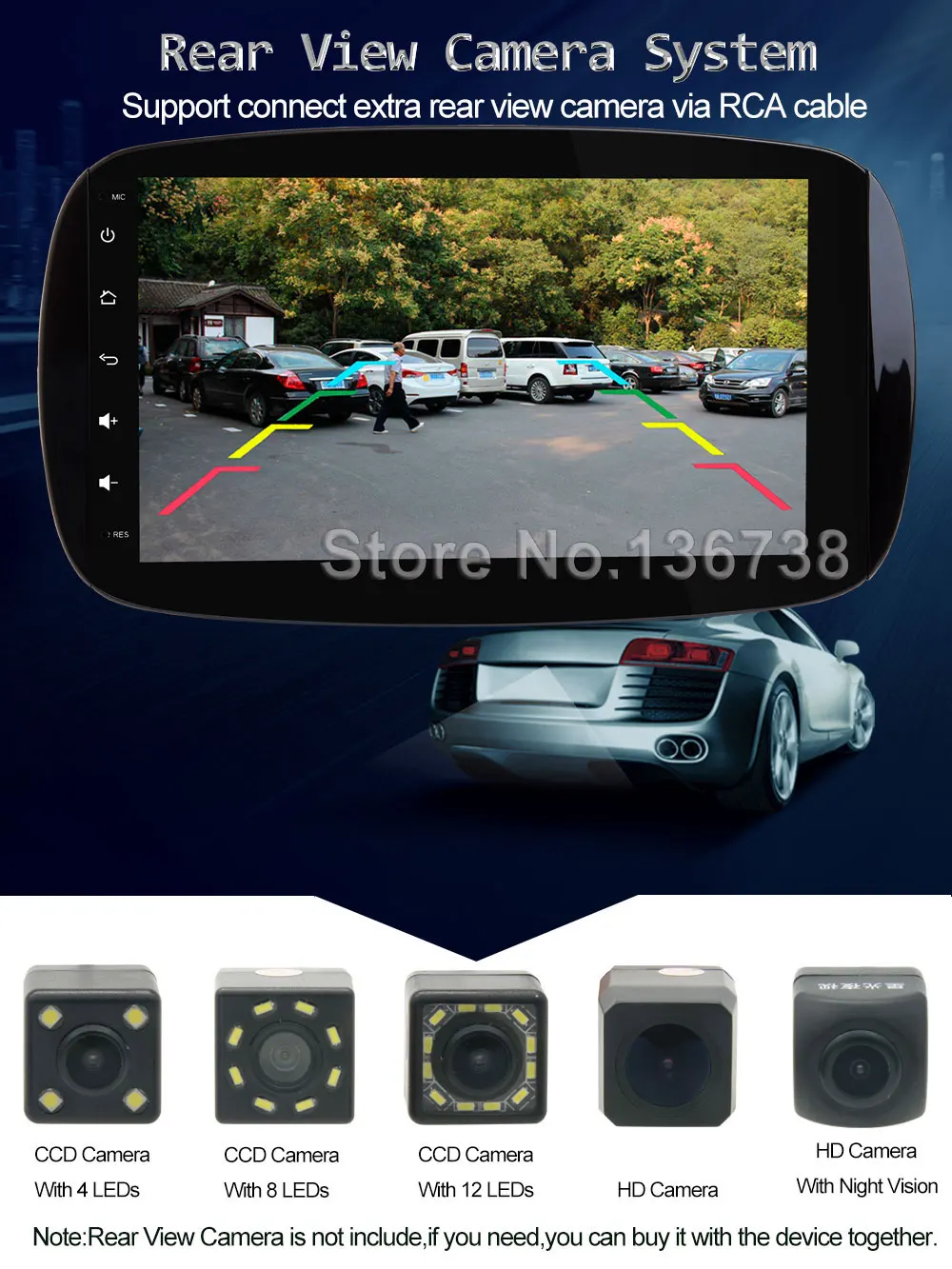 Perfect IPS 8 Core Android 8.1 Car DVD Multimedia Radio Stereo GPS Player For Mercedes Benz Smart Fortwo 2015 2016 2017 4GB RAM+32GB ROM 14