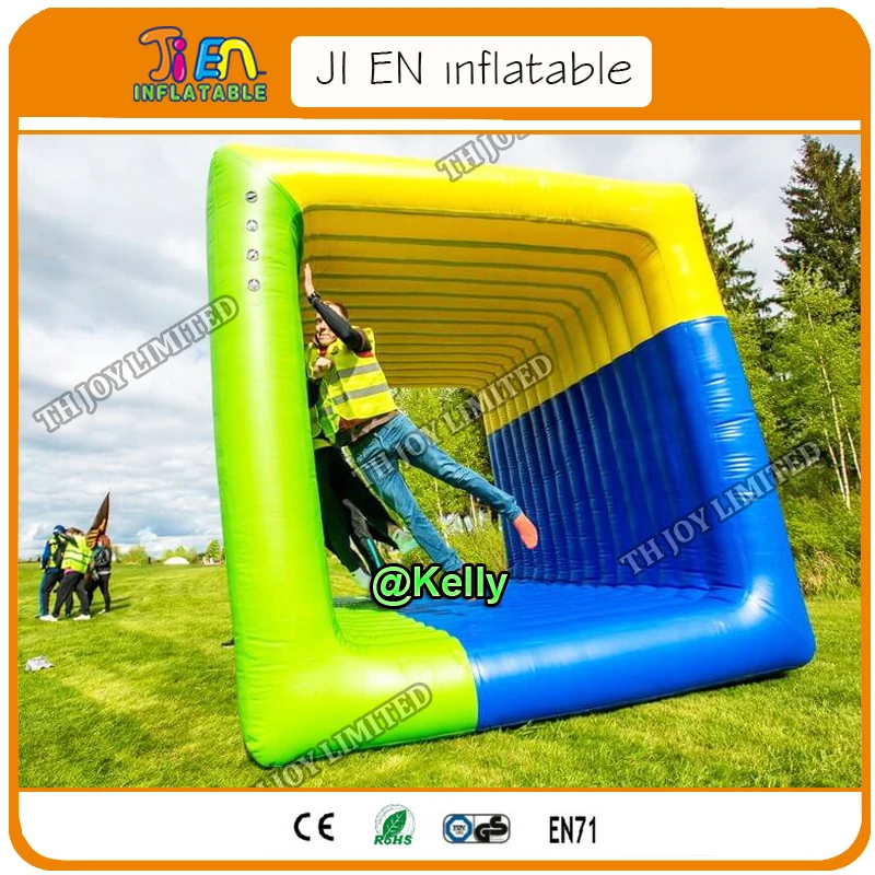 

free door shipping team building Flip It Game for sale, Cube Flip It Inflatables Square Rolling Sport Games, adults sport games