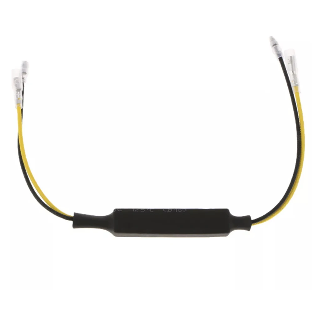

2pcs Motorcycle LED Turn Signal Light Decoders Single Resistance Decoder Heat Resistant Lines Motorcycle Accessories