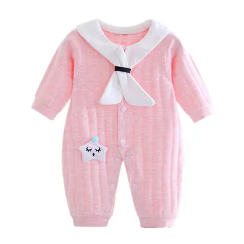 

Newborn baby clothes 100% Cotton Sailor Collar Spring Autumn Baby Rompers Infant Clothing toddler boys girls jumpsuits with star